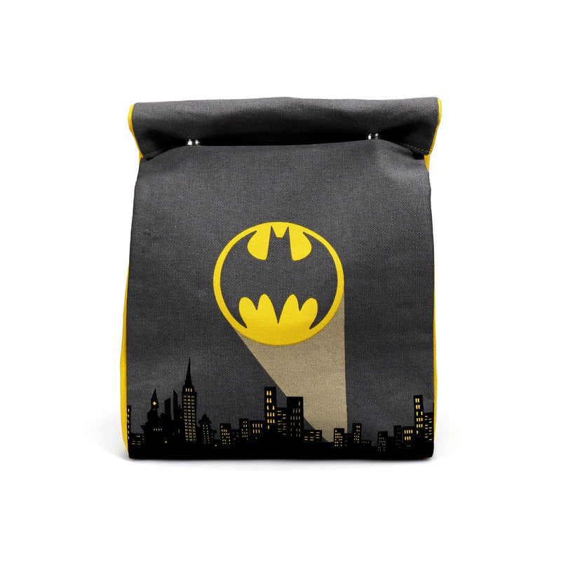 Batman Gotham City Bat Signal roll-top lunch bag