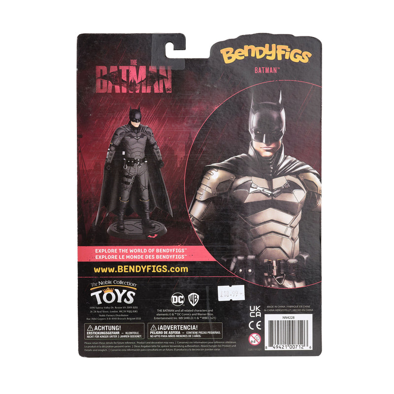 the batman movie bendyfig back of packaging