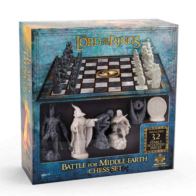 Lord of the rings battle for middle earth chess set box packaging