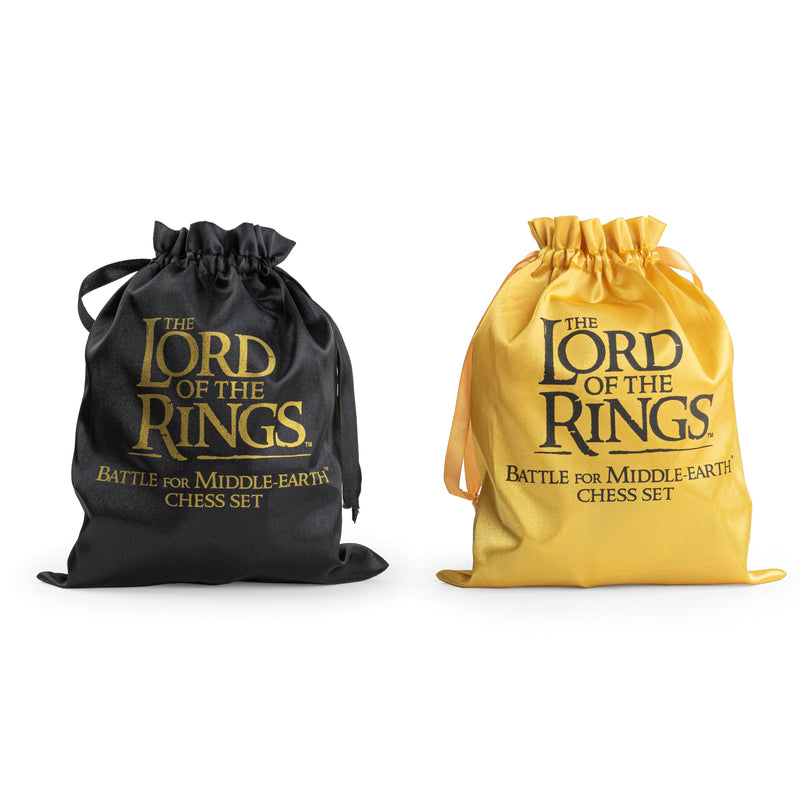 Lord of the rings battle for middle earth chess set bags to contain pieces 