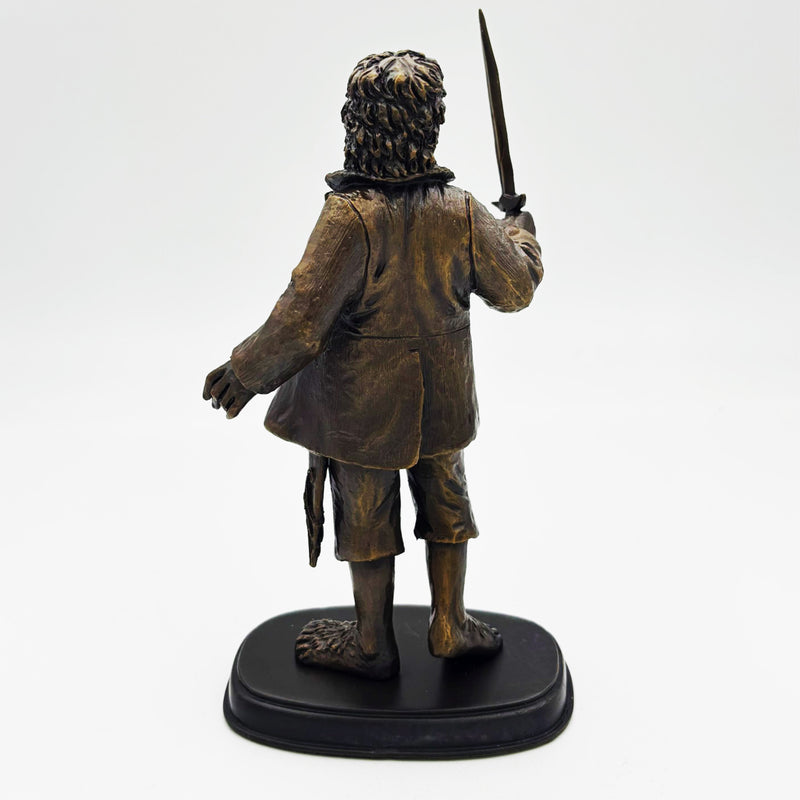 bilbo baggins bronze sculpture back