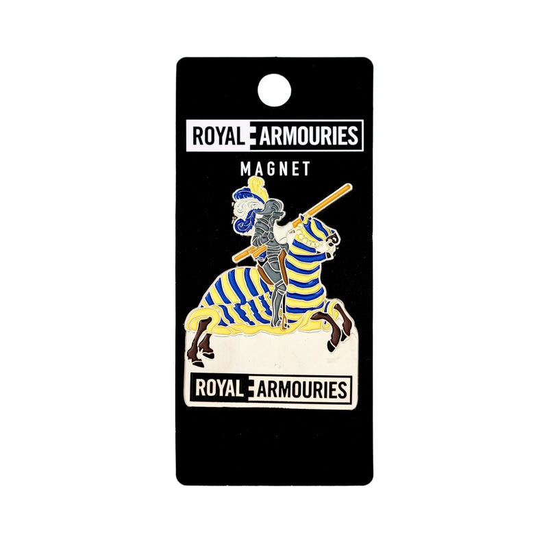 Royal armouries jouster magnet in blue packaging