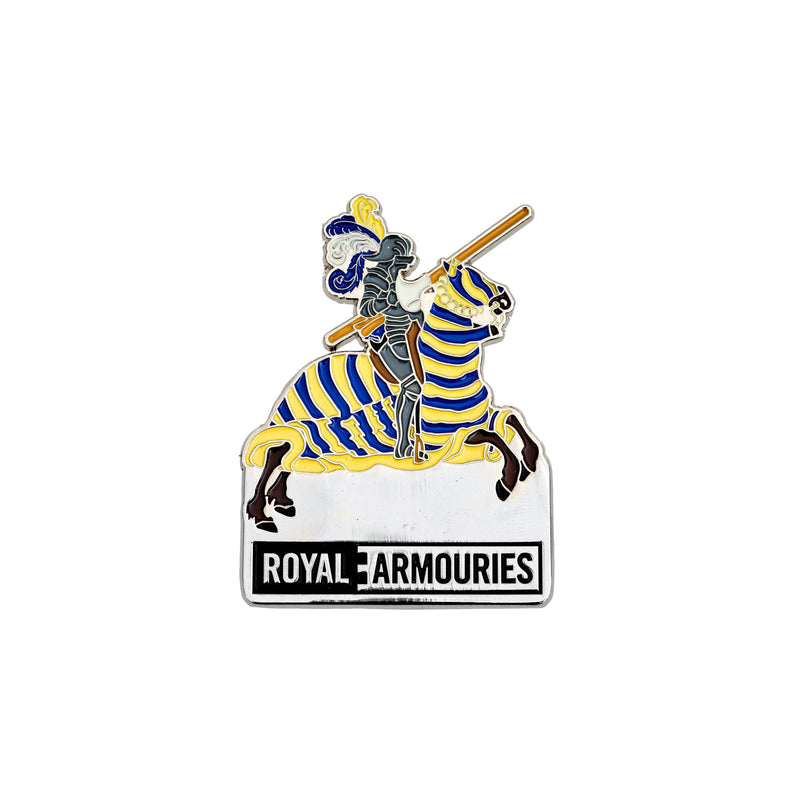 Royal armouries jouster magnet in blue