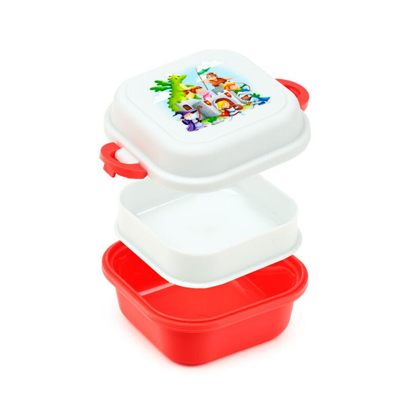 Knights & Dragons Clip Lock Stacked Bento Snack Lunch Box