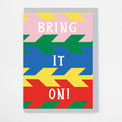 Bring it on Greetings Card Royal Armouries Alison Hardcastle