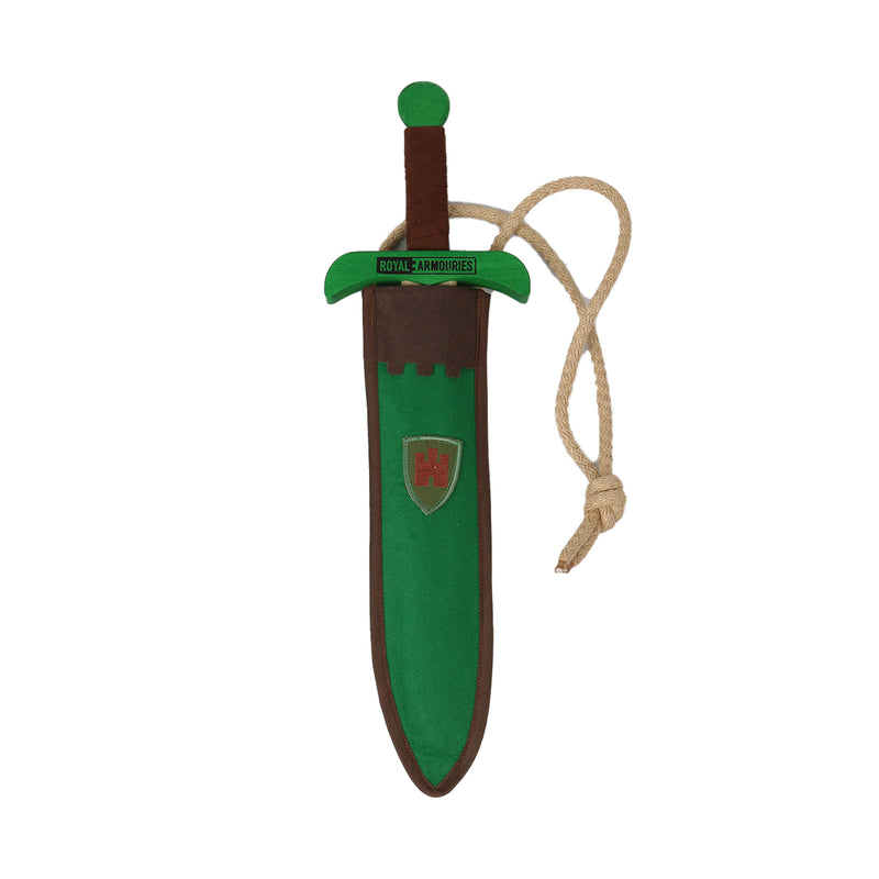 Colourful Wooden Sword with Scabbard - Variety of Colours