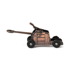 Bronze coloured Catapult pencil sharpener right side view