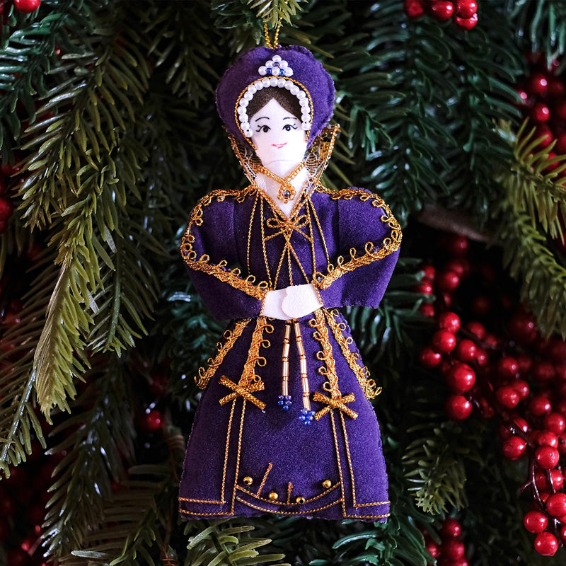 Catherine Parr textile hanging Decoration on christmas tree