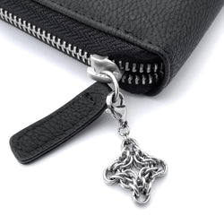 Diamond chain maille zip clip