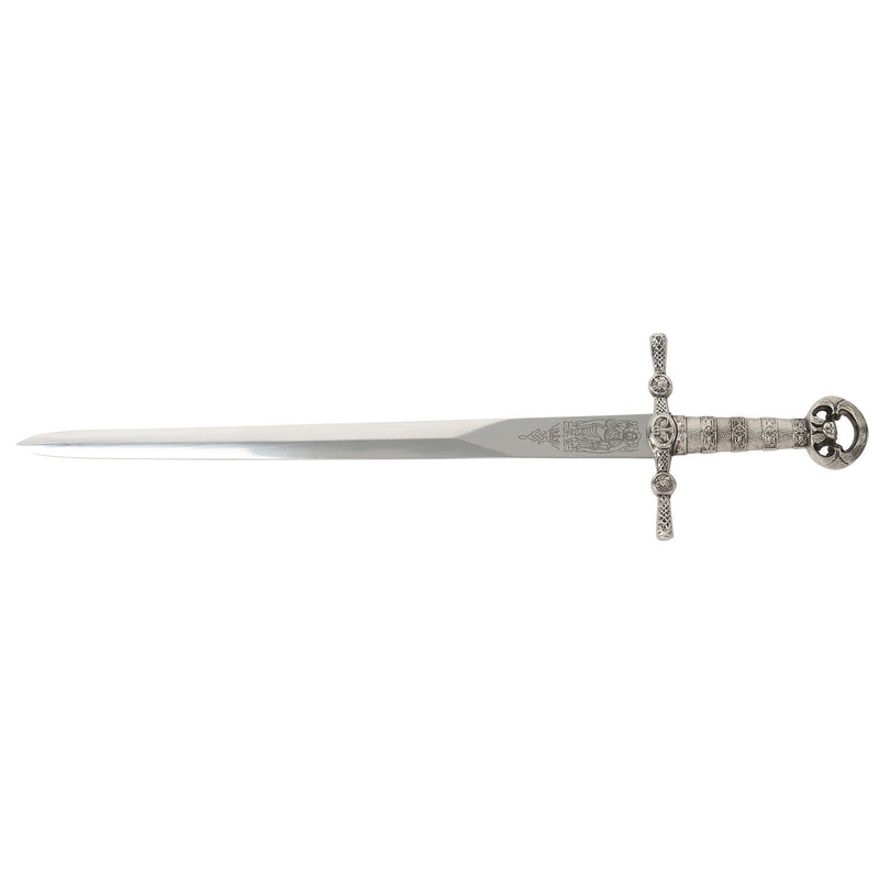 crusader sword letter opener full view