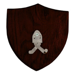 oak sword wall mount