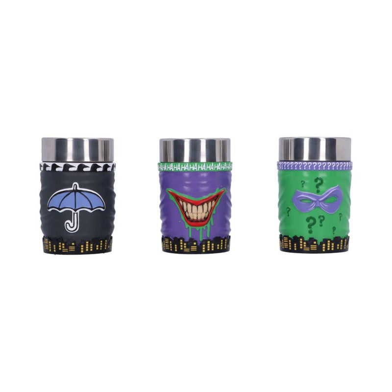 DC Batman Super-Villain Collectible Mini Cup
 all three back