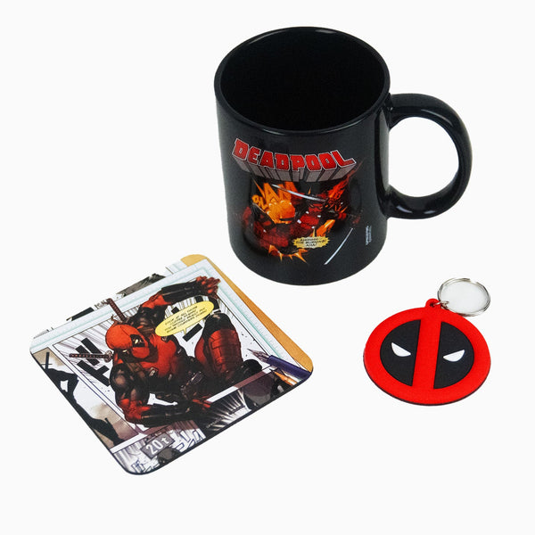 Deadpool Mug, Coaster & Keyring Gift Set - Marvel – Royal Armouries ...