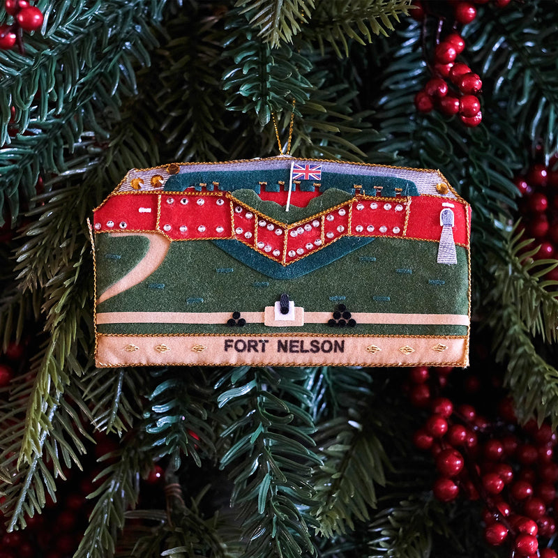 Fort Nelson Textile Decorative Hanging on christmas tree