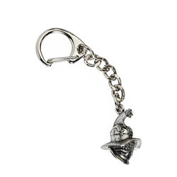 gladiator keyring helmet on keyring on white background