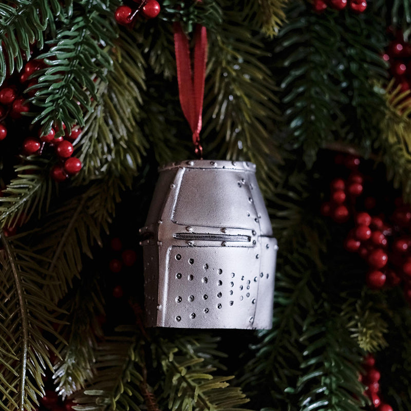 Great helm decoration left side on christmas tree