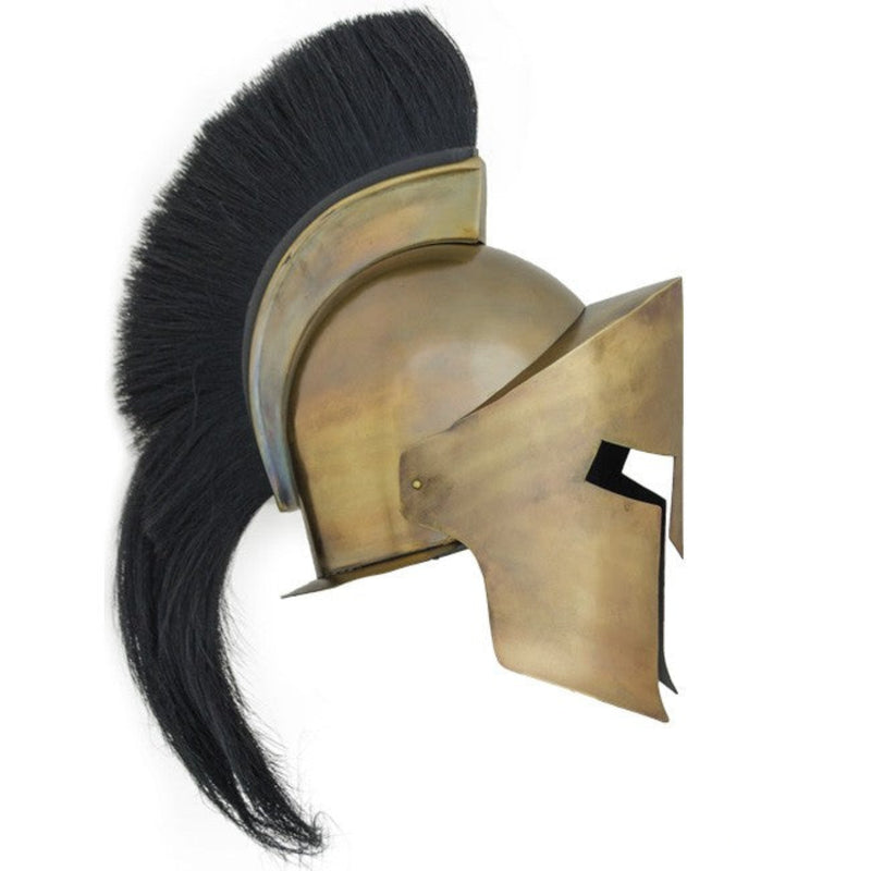 greek helmet with plume right view