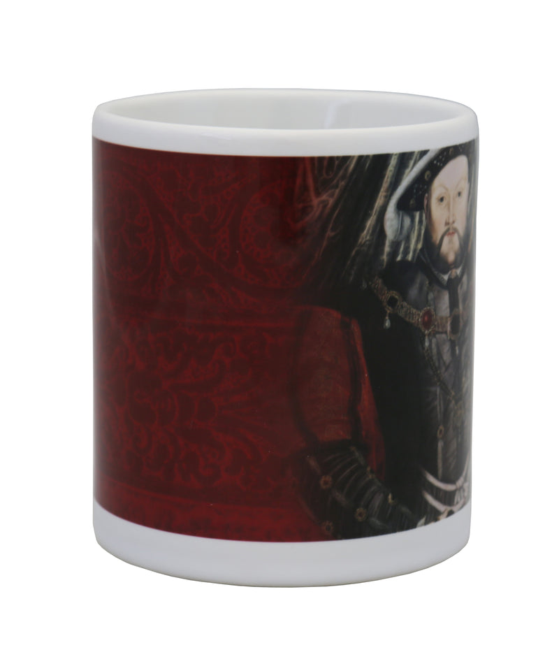 Henry VIII ceramic mug front left view