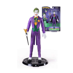 the joker bendy fig next to branded packaging