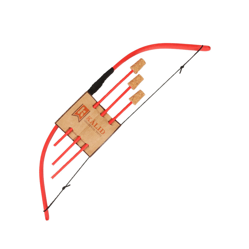Colourful Wooden Mini Bow with 3 Arrows