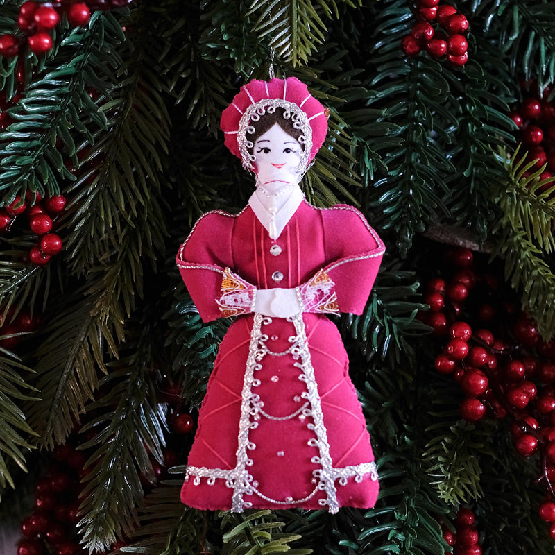 Kathryn Howard textile hanging Decoration on christmas tree