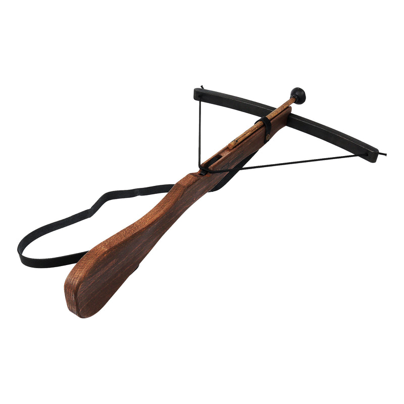 Wooden crossbow on a white background