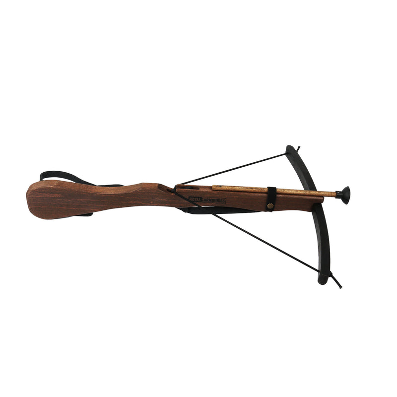 Wooden crossbow on a white background