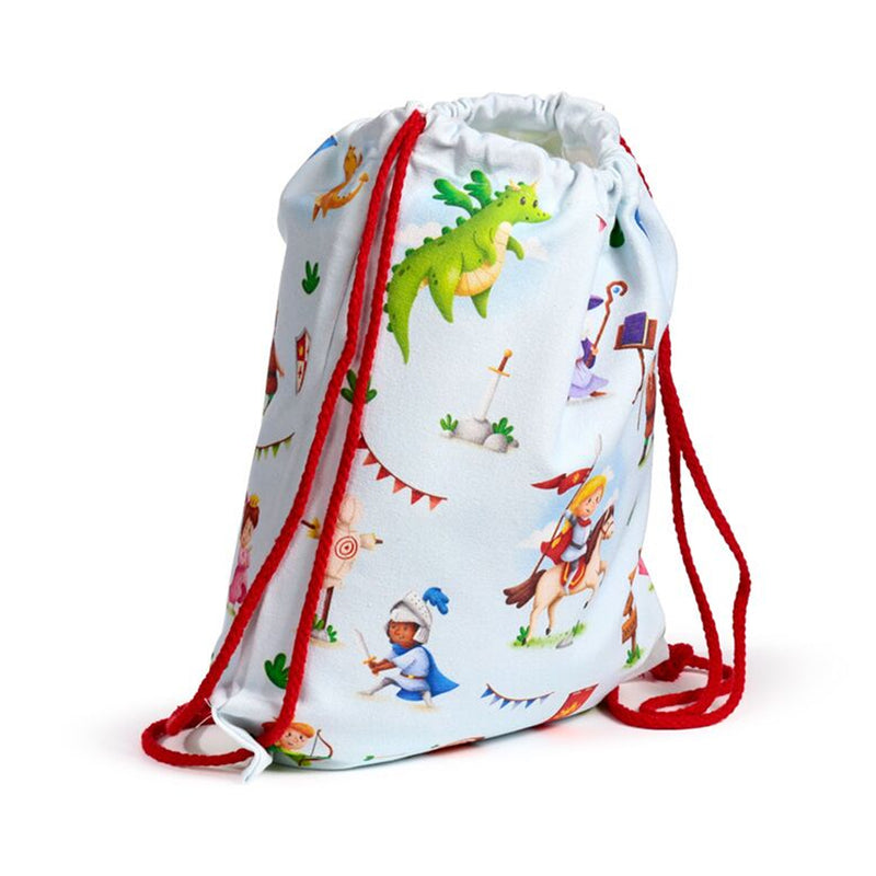 Knights & Dragons Canvas Drawstring Bag