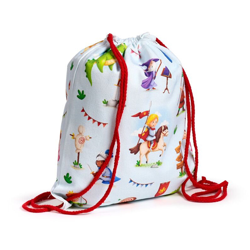 Knights & Dragons Canvas Drawstring Bag