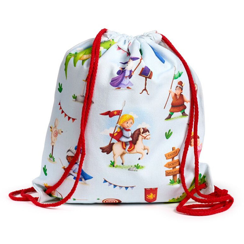 Knights & Dragons Canvas Drawstring Bag