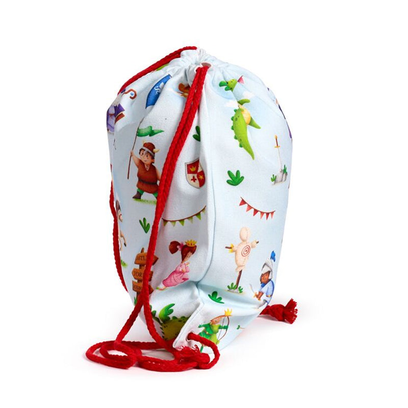 Knights & Dragons Canvas Drawstring Bag