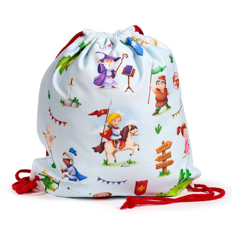 Knights & Dragons Canvas Drawstring Bag
