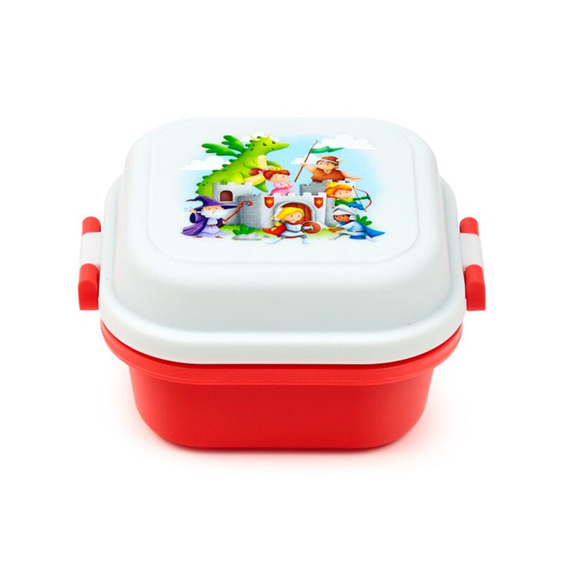 Knights & Dragons Clip Lock Stacked Bento Snack Lunch Box