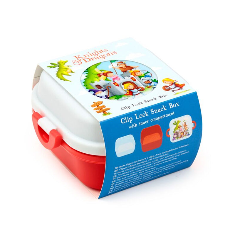 Knights & Dragons Clip Lock Stacked Bento Snack Lunch Box