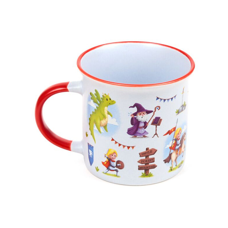 Knights & Dragons Fine-Rimmed Porcelain Mug