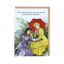 Know Absolutely Everything Greetings Card