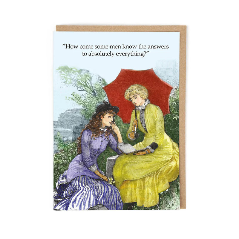 Know Absolutely Everything Greetings Card