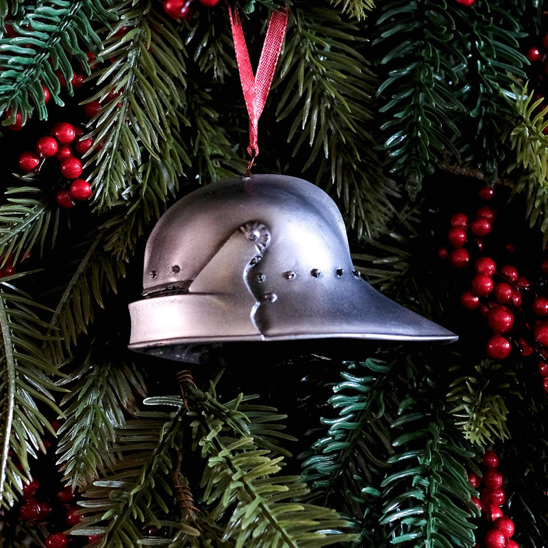 Long tailed sallet decoration hanging in a tree - left side