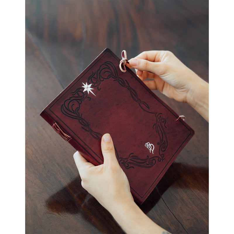 lord of the rings handmade leather notebook lifestyle
