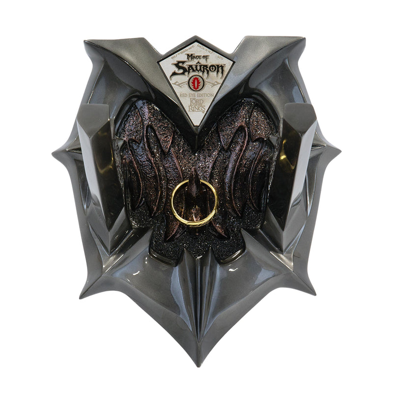 The Mace Of Sauron Red Eye Edition wall mount with one ring replica