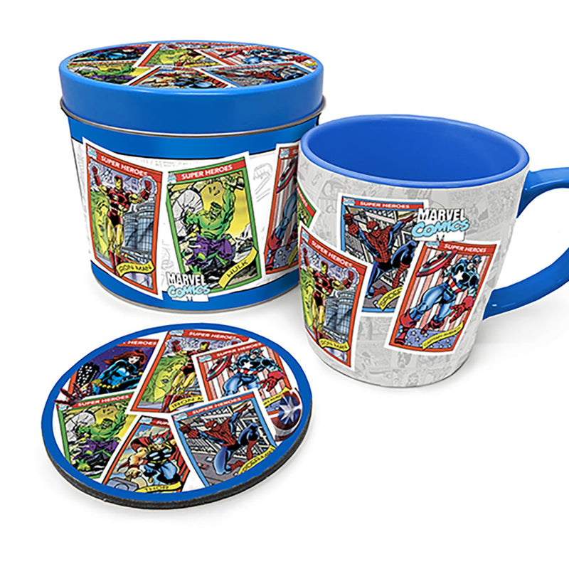 marvel comics mug tin from above