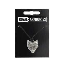 Odin Wolf Head pendant Necklace on royal armouries packaging