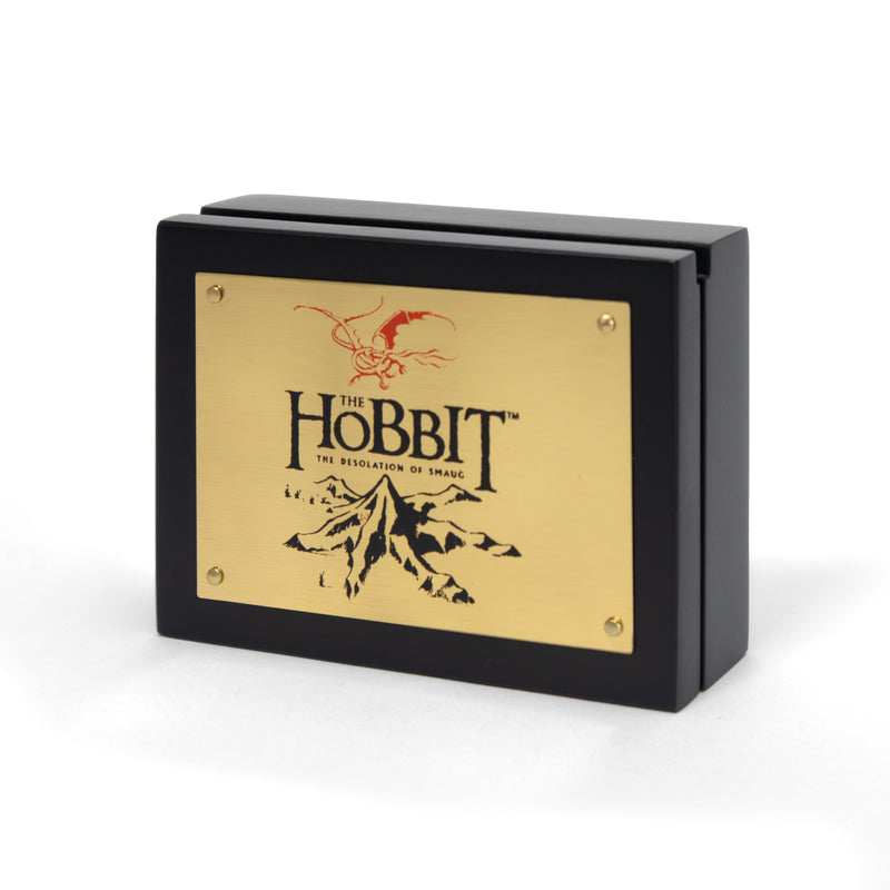 Galadriel flower necklace wooden box packaging with Matal plaque - the Hobbit - The Desolation of Smaug cover