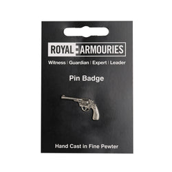 pistol pin badge