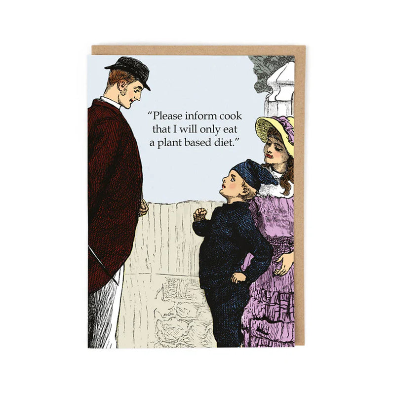 Plant Based Diet Greetings Card