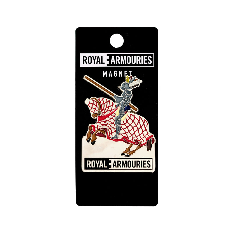 Royal armouries jouster magnet in red packaging