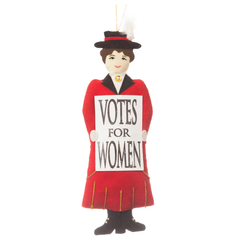 red suffragette hanging decoration patricia