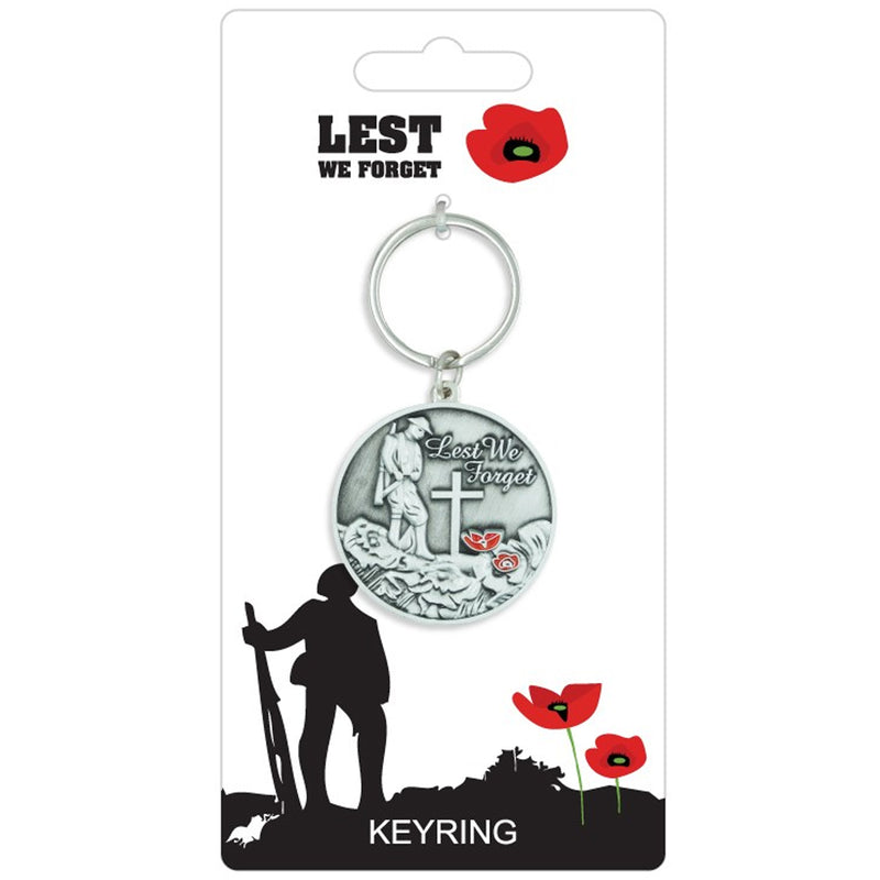 flanders field remembrance poppy keyring