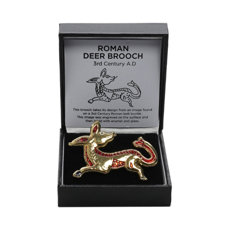 roman deer brooch