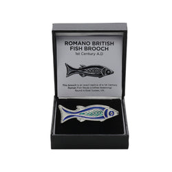 fish enamel brooch
